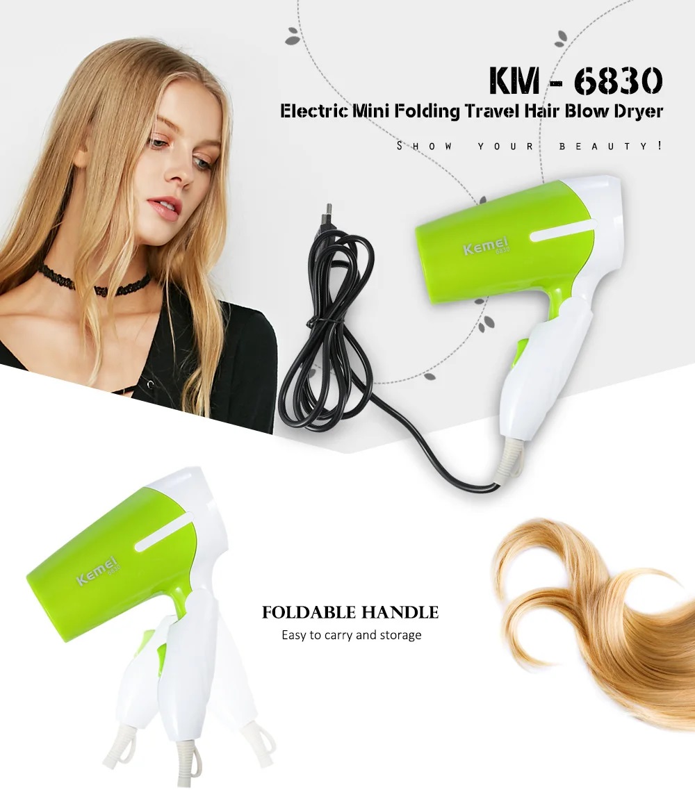 Kemey Km 6830 Unique Design Hair Dryer for Women 1200 watt