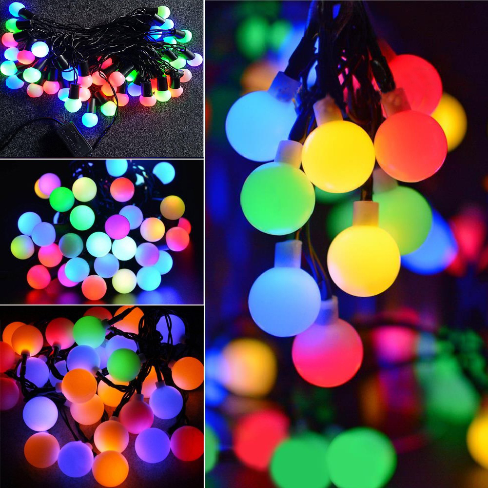 Led Ball Shaped String Fairy Lights Multi-Color, 28 Led Ball Light, Party, Wedding Decoration, Holiday Lights - Light Decoration